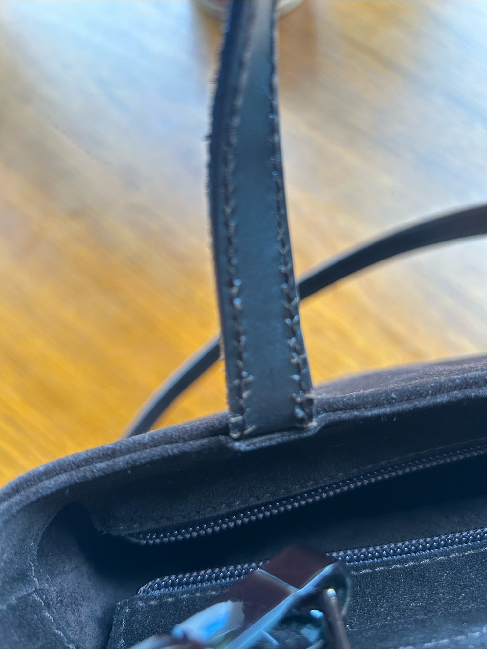 Gucci Sylvie Brown Suede Mini Tote Bag - Picture 5 of 6